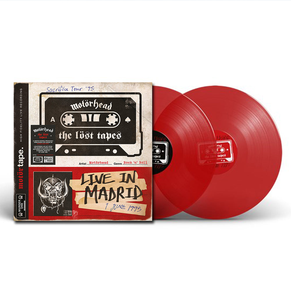 MOTORHEAD - The Lost Tapes Vol.1 (Live In Madrid 1995) - 2LP - Red Vinyl [BF2021-NOV 26]