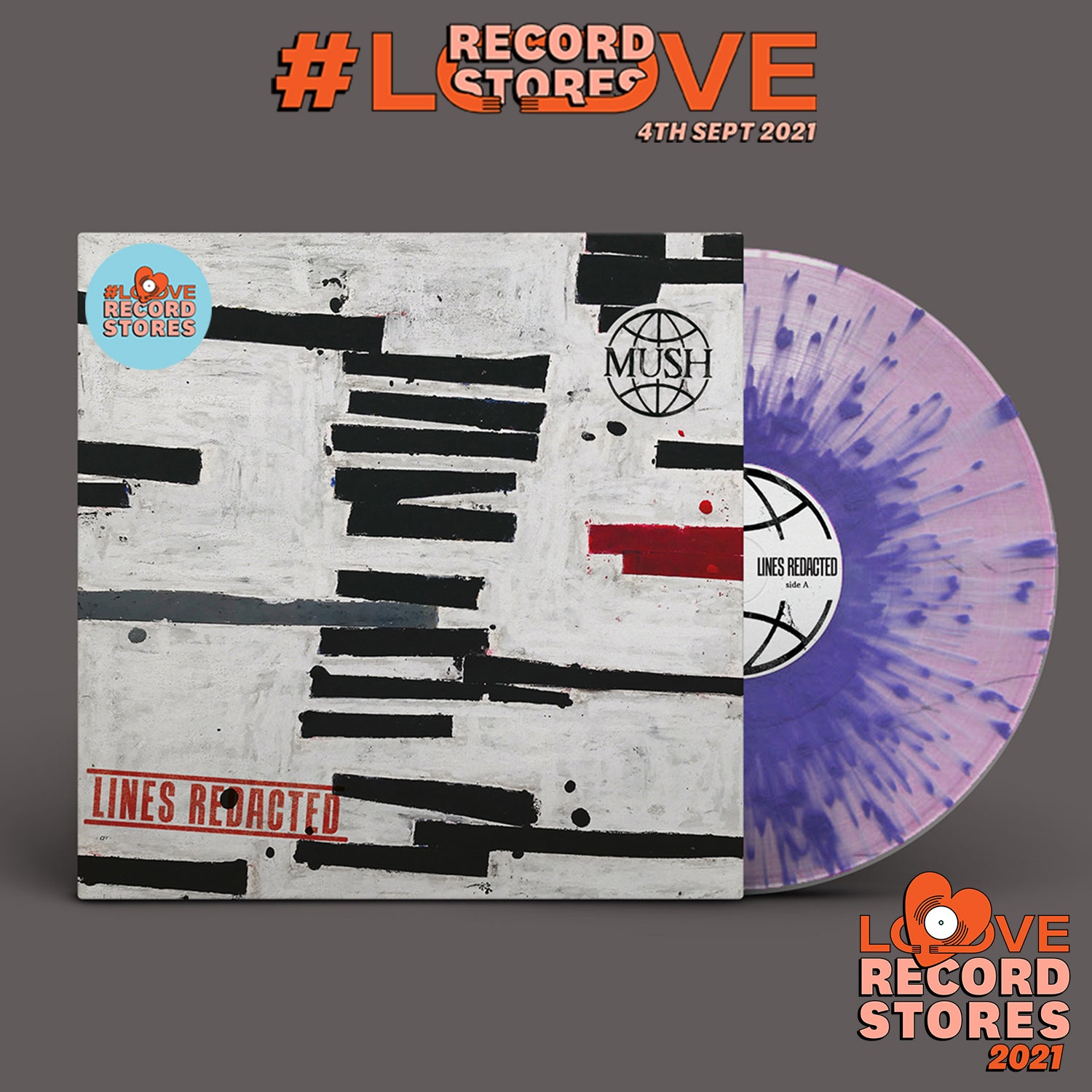 MUSH - Lines Redacted (LRS 2021) - LP - Purple Splatter Vinyl [SEP 10]