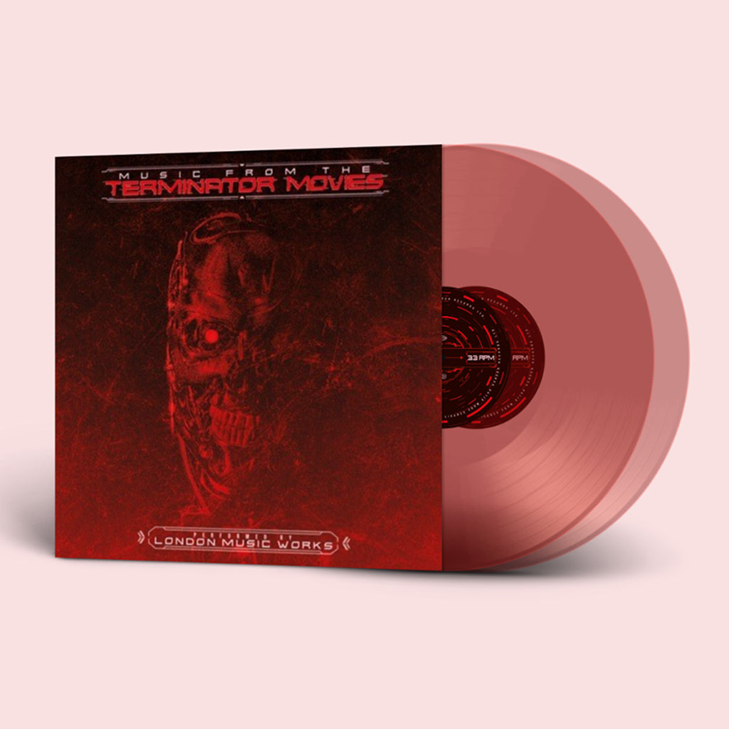 LONDON MUSIC WORKS - Music From The Terminator Movies - 2LP - Transparent Red Vinyl