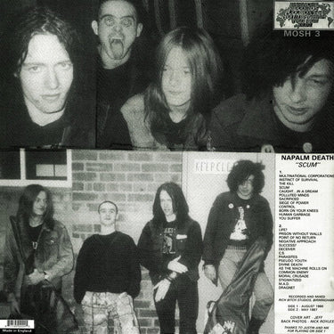 NAPALM DEATH - Scum (35th Anniversary Repress) - LP - Black Vinyl