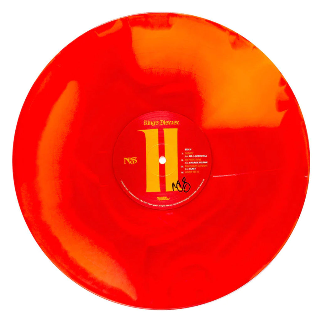 NAS - King's Disease II (2023 Repress w/ Obi Strip & Gold Foil) - 2LP - Red & Orange Vinyl