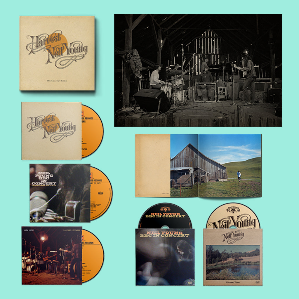 NEIL YOUNG - Harvest - 50th Anniversary Edition (w/ Poster) - 3CD / 2DVD / Book Set
