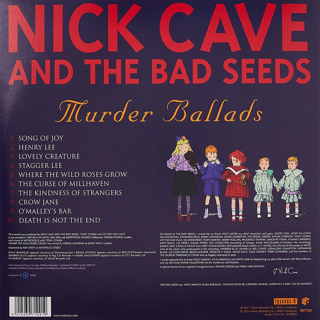 NICK CAVE AND THE BAD SEEDS - Murder Ballads - 2LP - 180g Vinyl