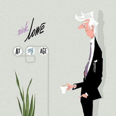 NICK LOWE - At My Age - 15th Anniversary Edition - LP - Silver Vinyl