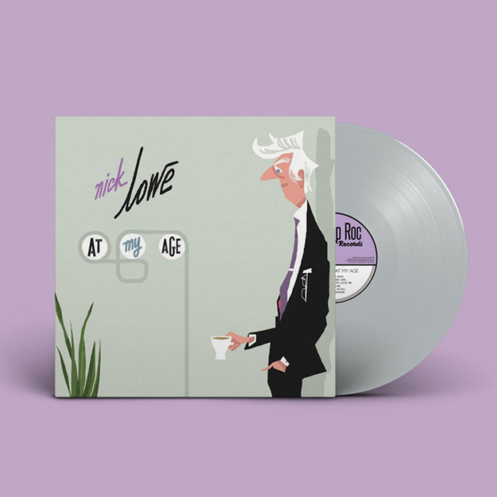 NICK LOWE - At My Age - 15th Anniversary Edition - LP - Silver Vinyl