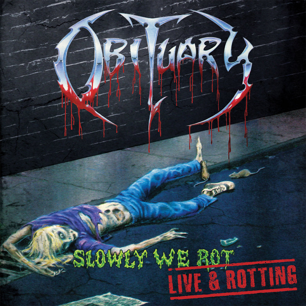 OBITUARY - Slowly We Rot - Live and Rotting - LP - Slime Green Vinyl