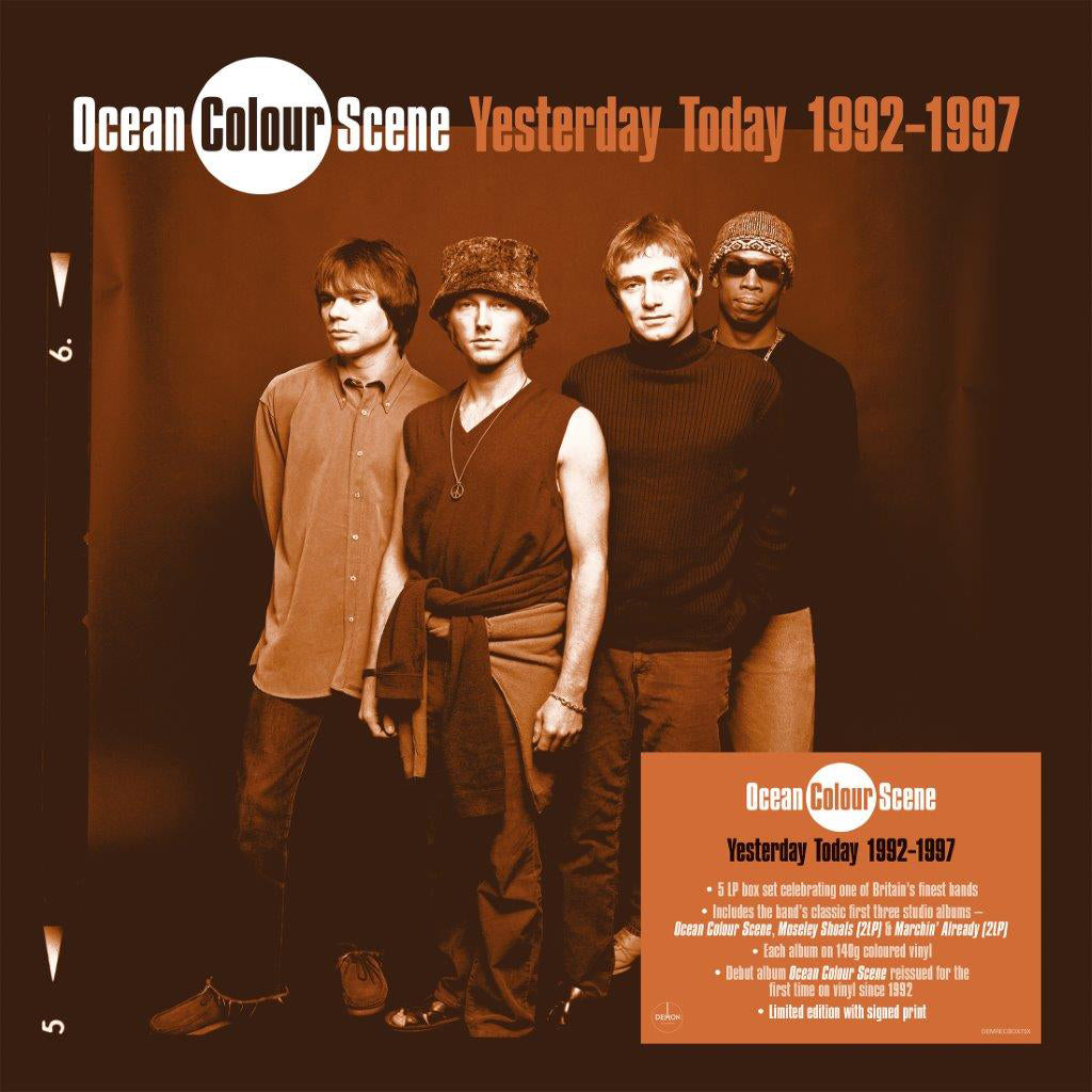OCEAN COLOUR SCENE - Yesterday Today 1992 - 1997 [SIGNED Edition] - 5LP - Blue / Red / Orange Vinyl Box Set