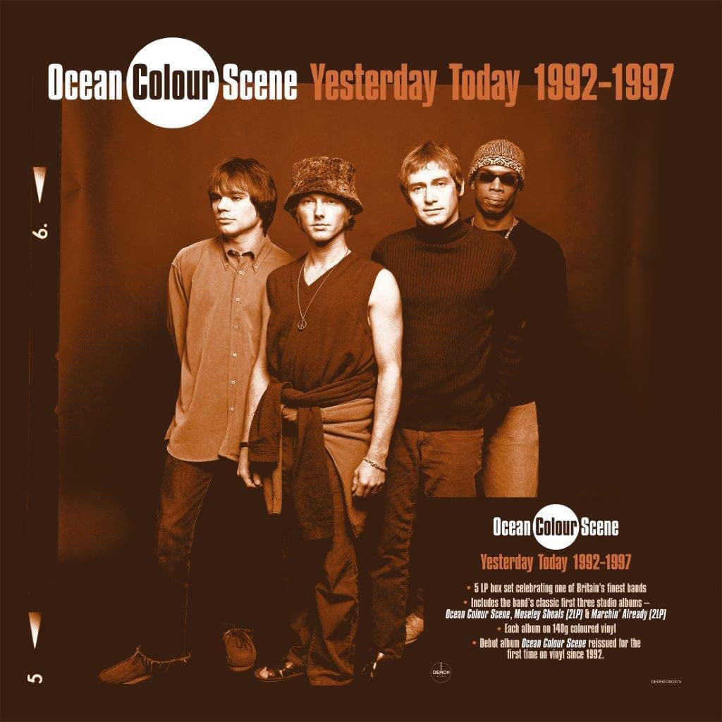 OCEAN COLOUR SCENE - Yesterday Today 1992 - 1997 - 5LP - Blue / Red / Orange Vinyl Box Set
