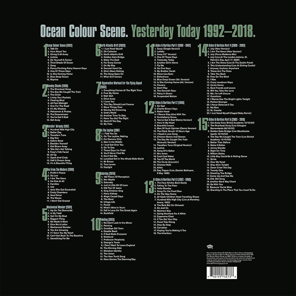 OCEAN COLOUR SCENE - Yesterday Today 1992 - 2018 [SIGNED Edition] - 15 x CD - Super Deluxe Hardback Book Set [FEB 24]