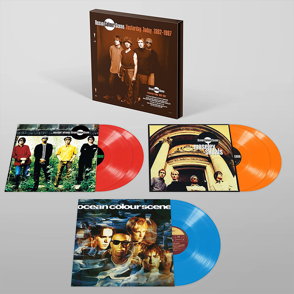 OCEAN COLOUR SCENE - Yesterday Today 1992 - 1997 - 5LP - Blue / Red / Orange Vinyl Box Set