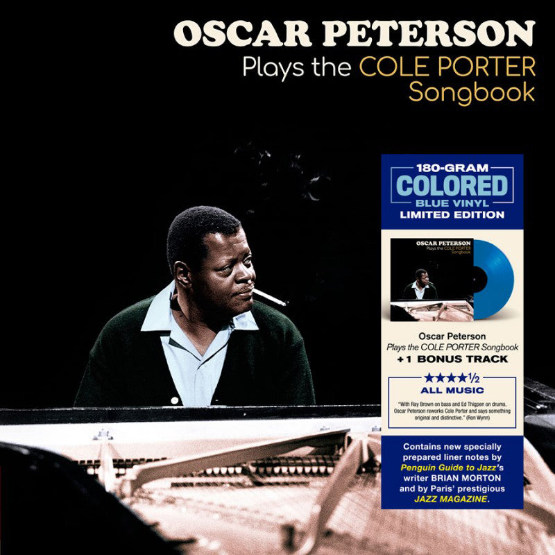OSCAR PETERSON - Plays The Cole Porter Songbook (+ Bonus Track) - LP - 180g Blue Vinyl