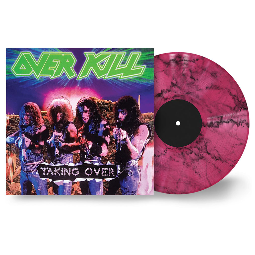 OVERKILL - Taking Over (2023 Reissue) - LP - Pink & Black Marbled Vinyl