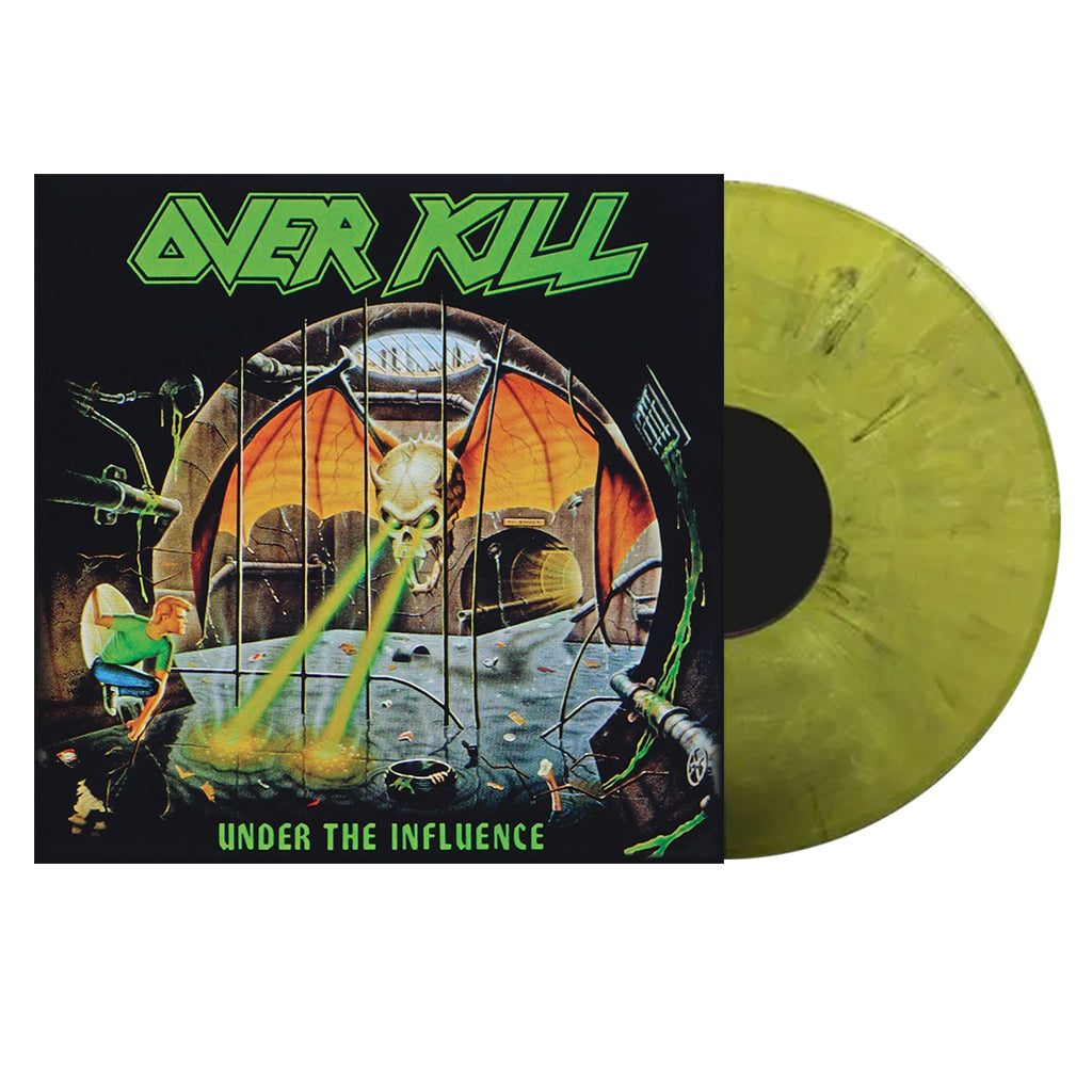 OVERKILL - Under The Influence (2023 Reissue) - LP - Yellow & Black Marbled Vinyl