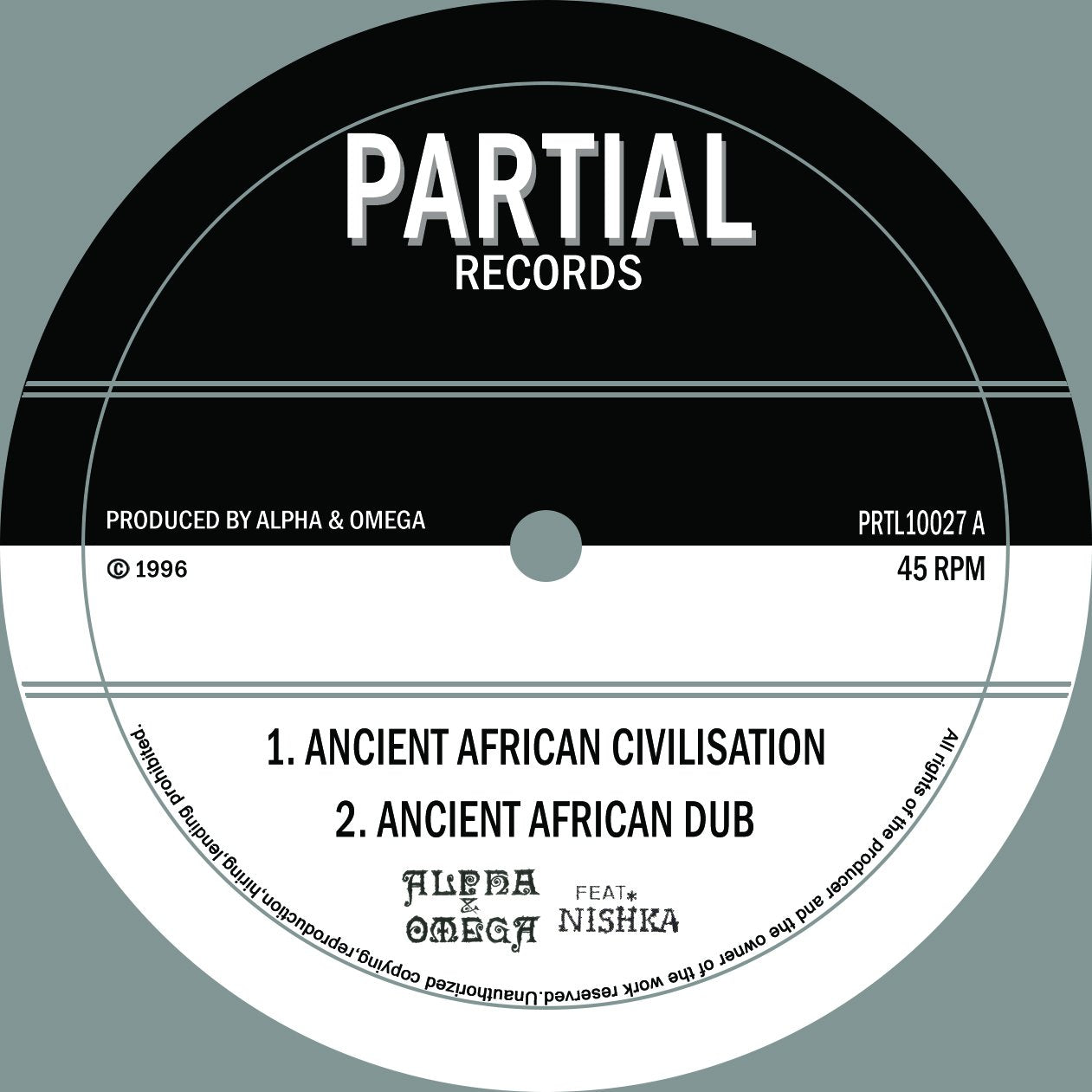 ALPHA AND OMEGA FEAT. NISHKA - Ancient African Civilisation - 10" - Vinyl