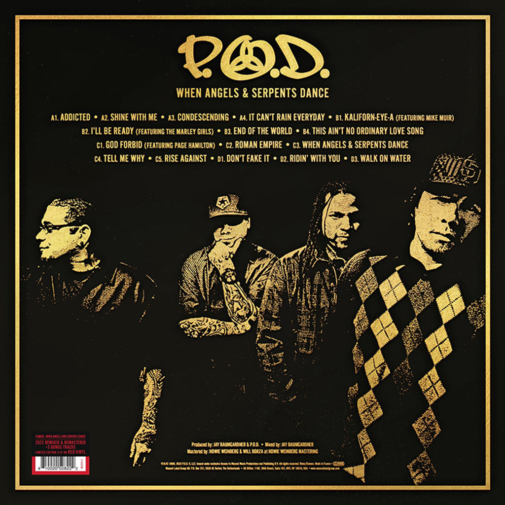 P.O.D. - When Angels & Serpents Dance - 2LP - Gold Vinyl
