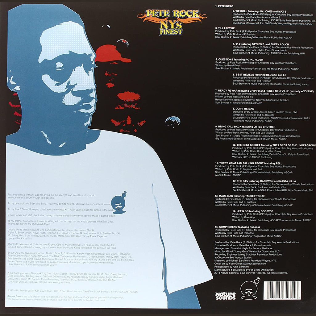 PETE ROCK - NY's Finest (2022 Repress w/ Bonus Track) - 2LP - Vinyl