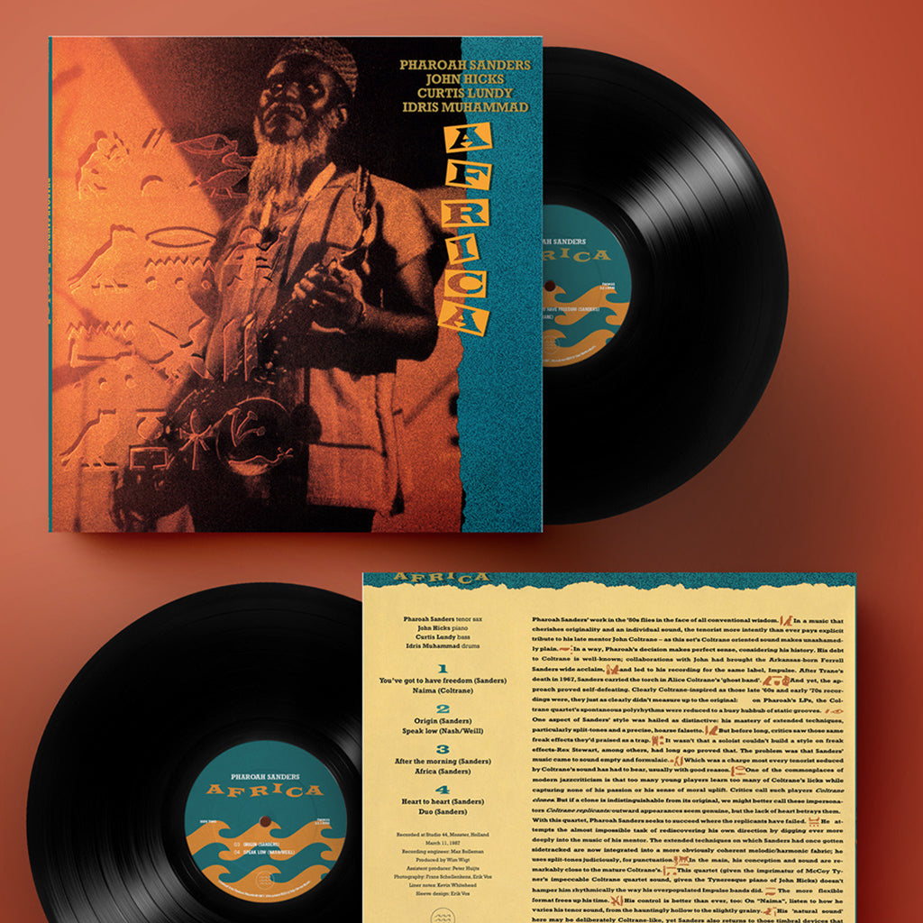 PHAROAH SANDERS & IDRIS MUHAMMAD - Africa (1987) w/ 2 Bonus Tracks [Repress] - 2LP - 180g Vinyl
