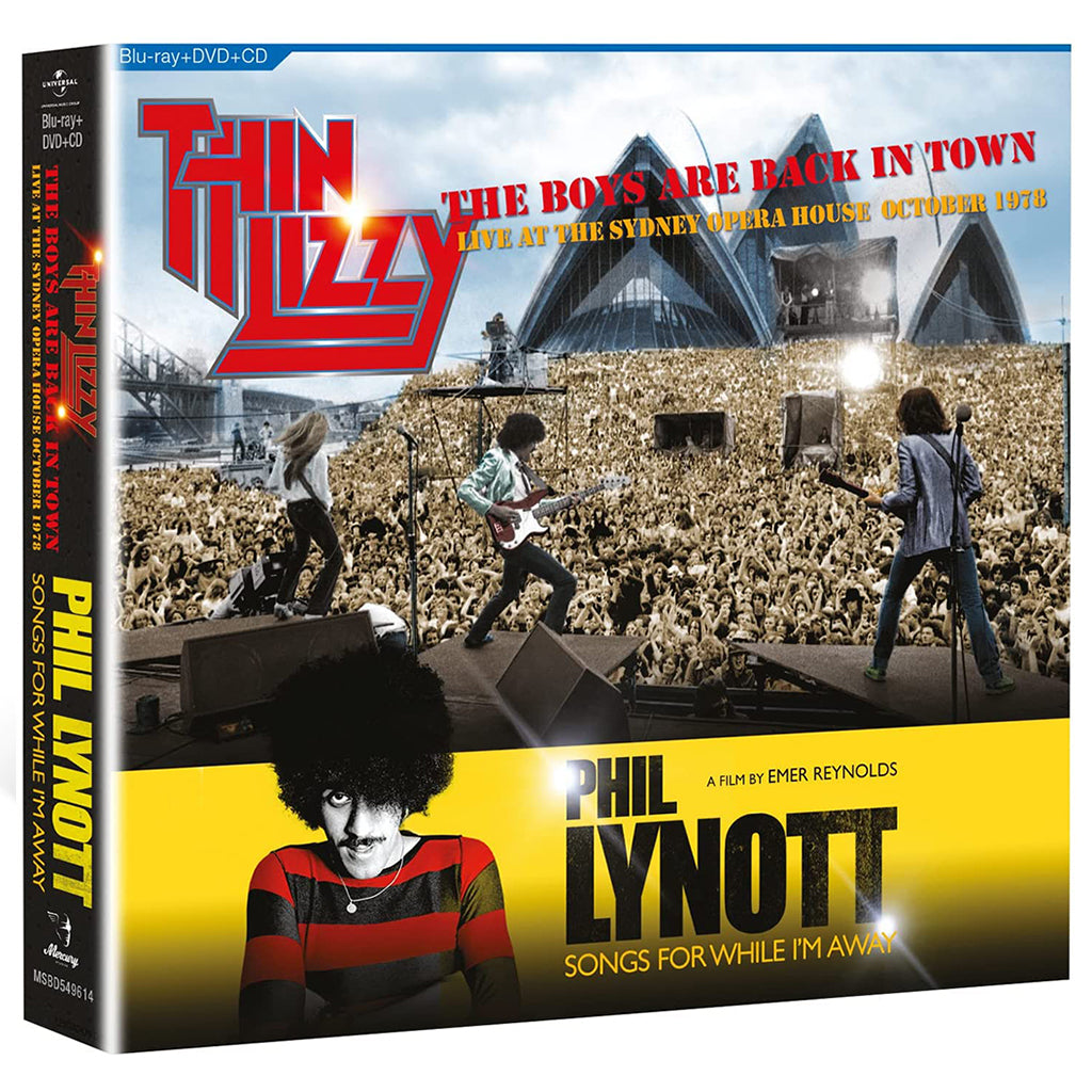PHIL LYNOTT AND THIN LIZZY - Songs For While I’m Away and The Boys Are Back In Town Live At The Sydney Opera House October 1978 - Blu-Ray/DVD/CD Set
