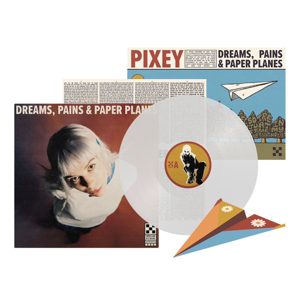 PIXEY - Dreams, Pains And Paper Planes (w/ Poster & Paper Plane) - LP - Clear Vinyl