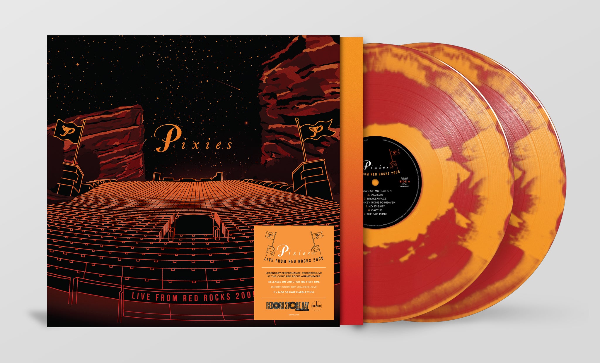 PIXIES - Live From Red Rocks 2005 (RSD 2024) - 2 LP - 140g Orange Marble Vinyl  [RSD 2024]