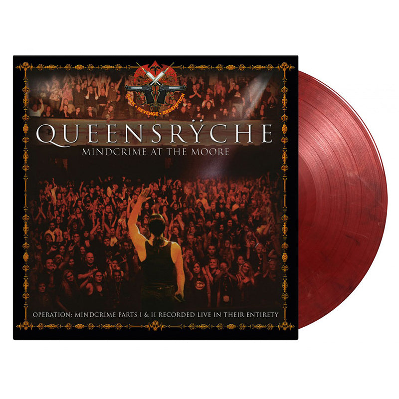 QUEENSRYCHE - Mindcrime At The Moore - 4LP - Translucent Red, Solid White & Black Marbled 180g Vinyl