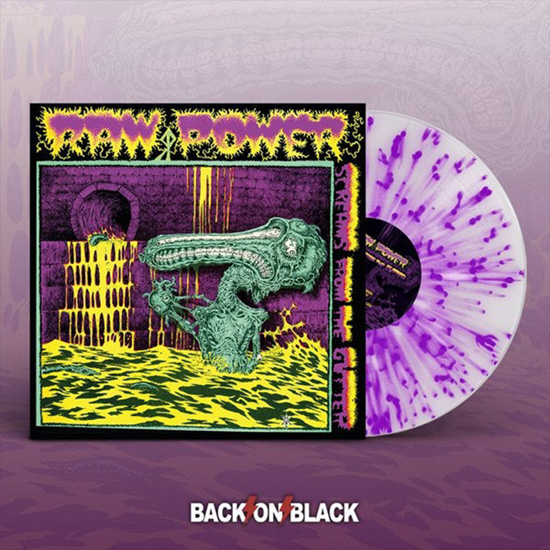 RAW POWER - Screams From the Gutter - LP - White w/ Purple Splatter Vinyl