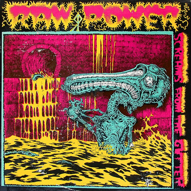RAW POWER - Screams From the Gutter - LP - White w/ Purple Splatter Vinyl