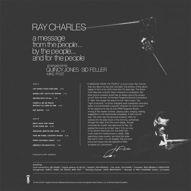 RAY CHARLES - A Message From The People - LP - Vinyl