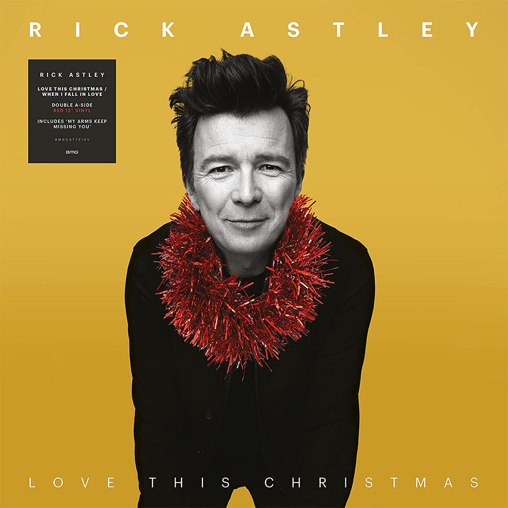 RICK ASTLEY - Love This Christmas / When I Fall in Love - 12" - Red Vinyl