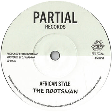 THE ROOTSMAN - African Style - 7" - Vinyl