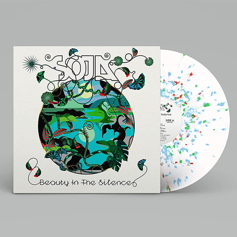 SOJA - Beauty In The Silence - LP - White w/ Green, Red, Blue Splatter Vinyl