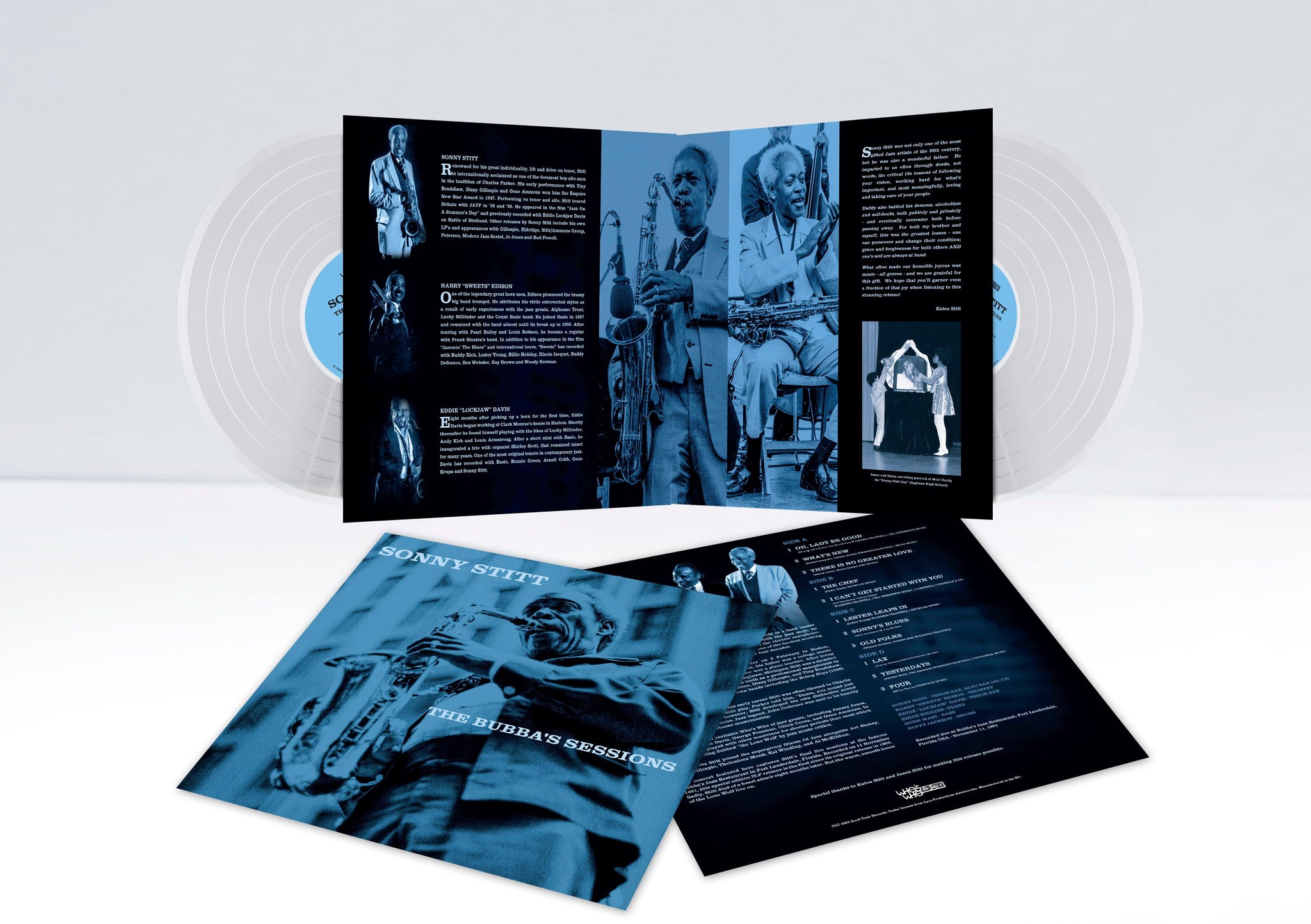 SONNY STITT - The Bubba's Sessions - 2LP - Translucent Crystal Vinyl [RSD23]