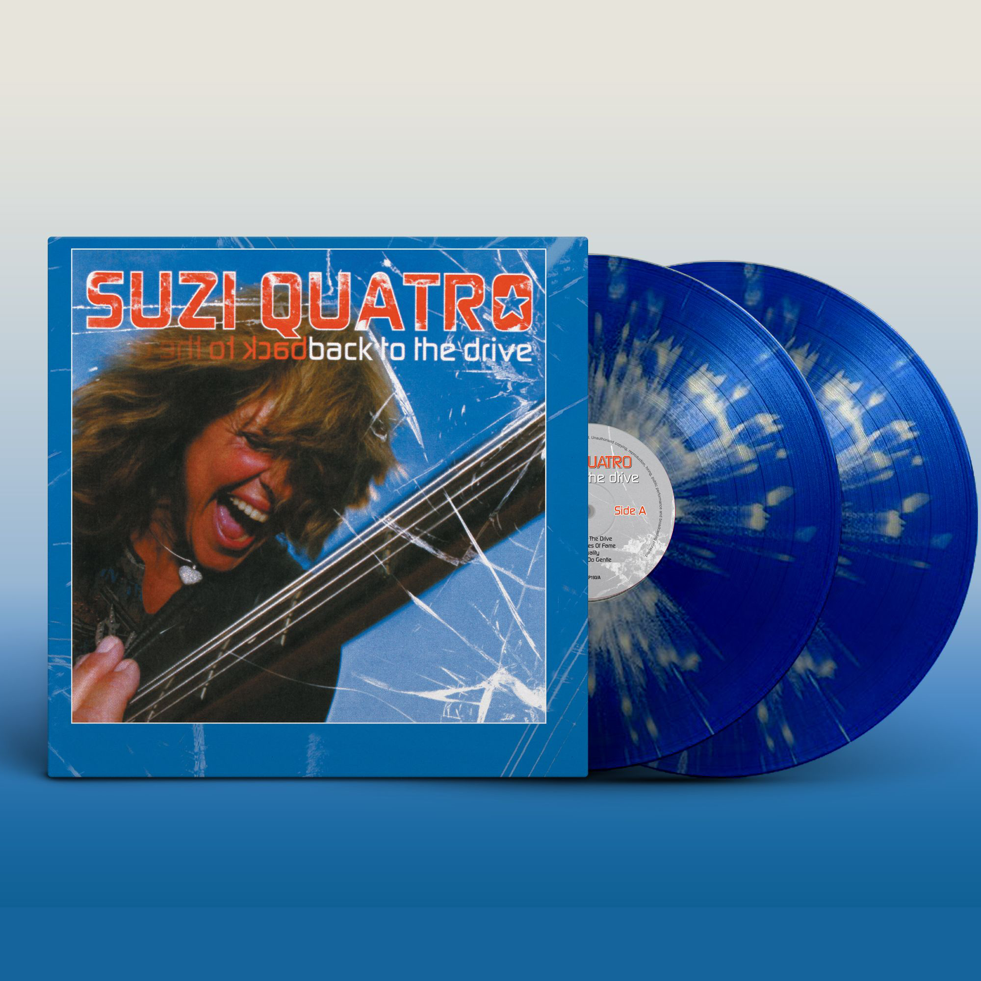 SUZI QUATRO - Back To The Drive - 2LP - Transparent Blue & White Vinyl [RSD23]