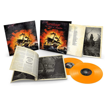 SAVATAGE - The Wake Of Magellan (Collector's Ed. w/ Lenticular Cover) - 2LP - Gatefold Transparent Orange Vinyl