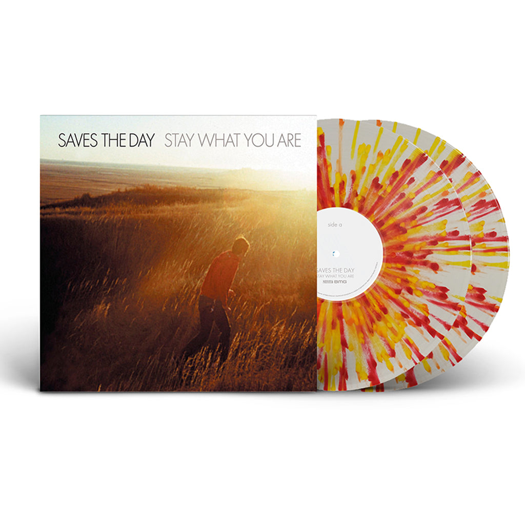 SAVES THE DAY - Stay What You Are (2022 Reissue) - 10" x 2 - Gatefold White with Yellow / Red Splatter Vinyl