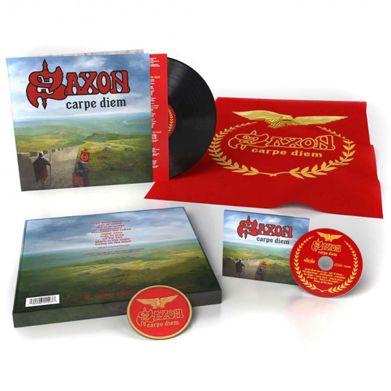SAXON - Carpe Diem (Deluxe Edition) - Gatefold 180g Black Vinyl LP + CD + Flag & Patch - Box Set