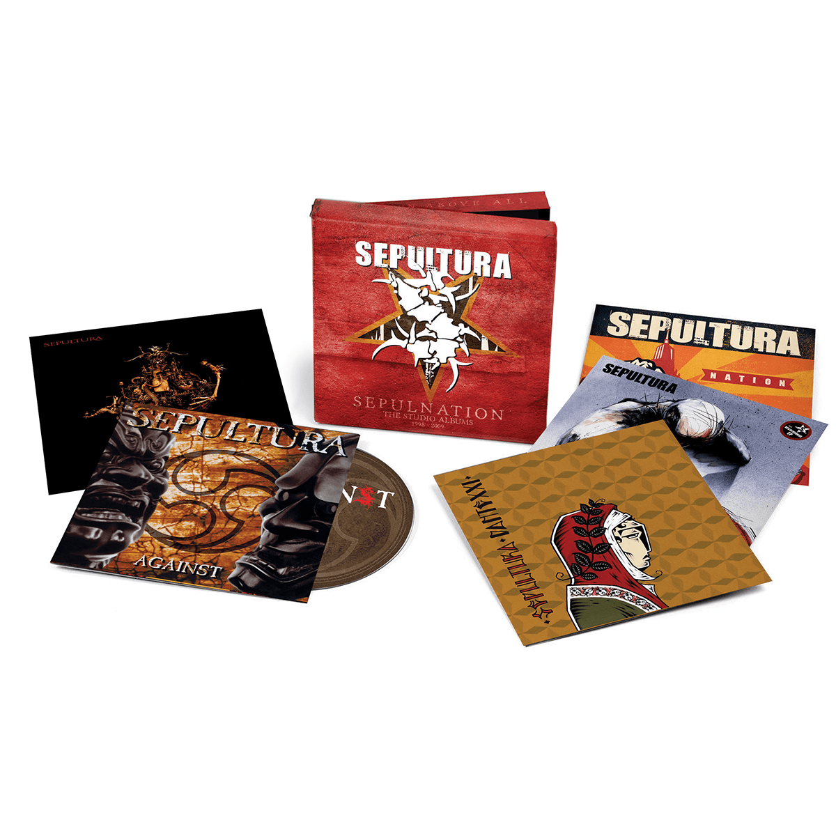 SEPULTURA - Sepulnation – The Studio Albums 1998 – 2009 - 5CD Clamshell Box Set