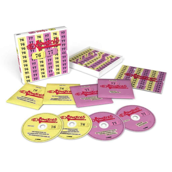 Sex pistols file 1976-1978 •4record set SEX PISTOLS - 76-77 - Limited 4CD Boxset – Spindizzy Dublin