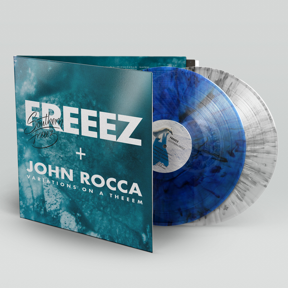 FREEZ & JOHN ROCCA - Southern Freeez / Variations on a Theeem - 2LP - Limited Blue Marbled / Transparent