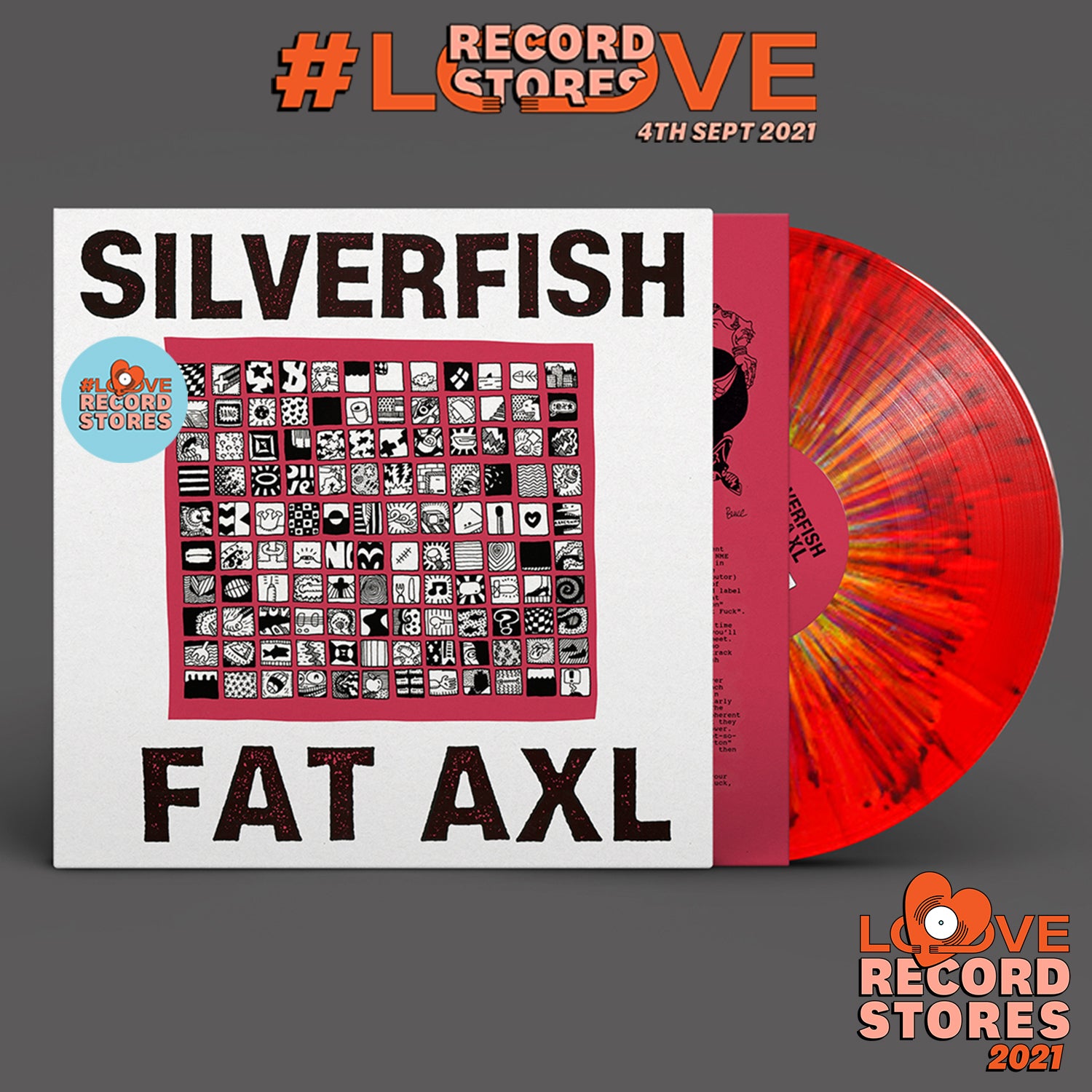 SILVERFISH - Fat Axl (LRS 2021) - LP - Red Splatter Vinyl [SEP 10]