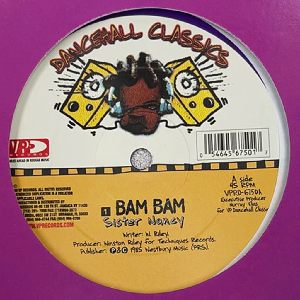 SISTER NANCY - Bam Bam - 12" EP - Purple Vinyl