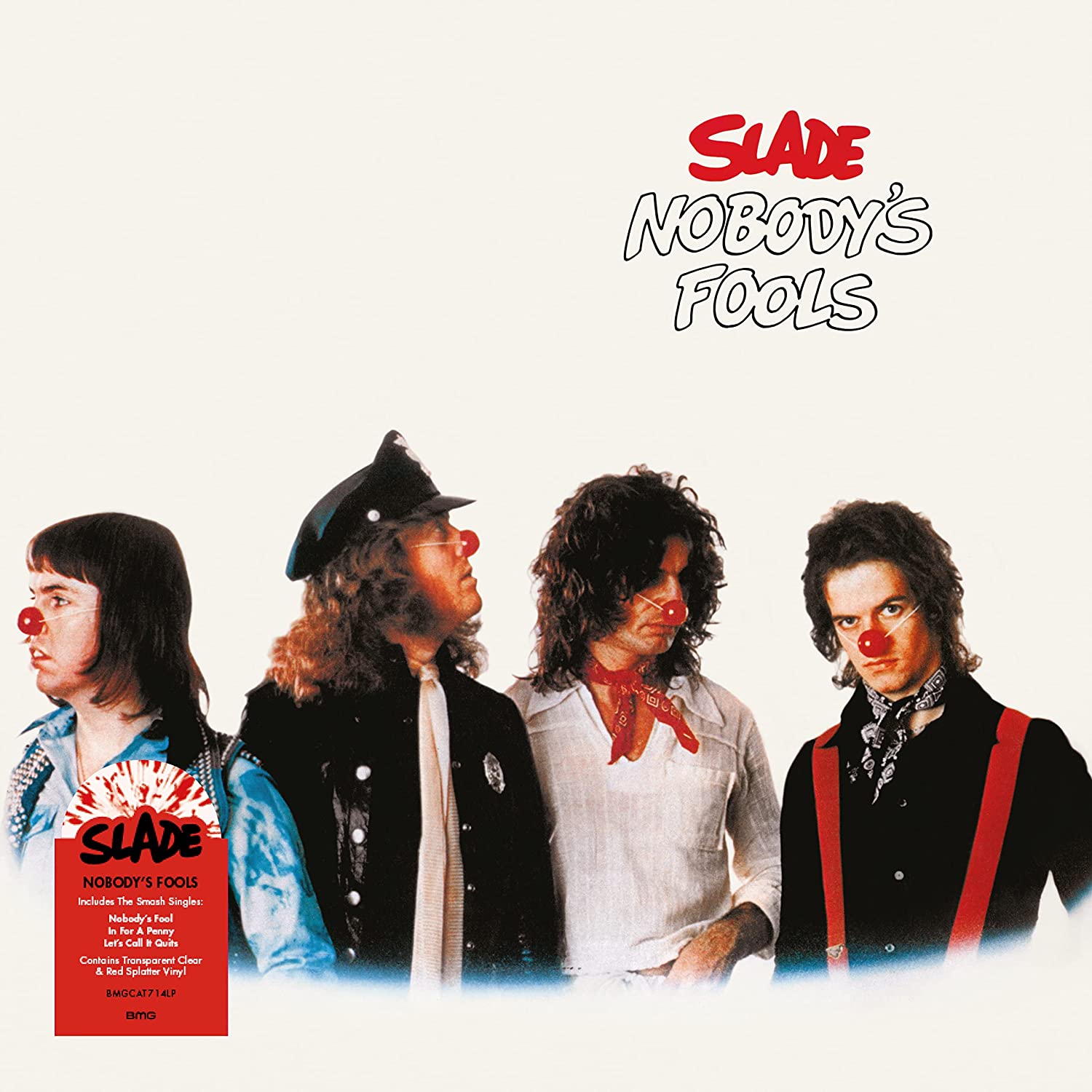 SLADE - Nobody’s Fools (2023 Reissue) - LP - Transparent Clear & Red Splatter