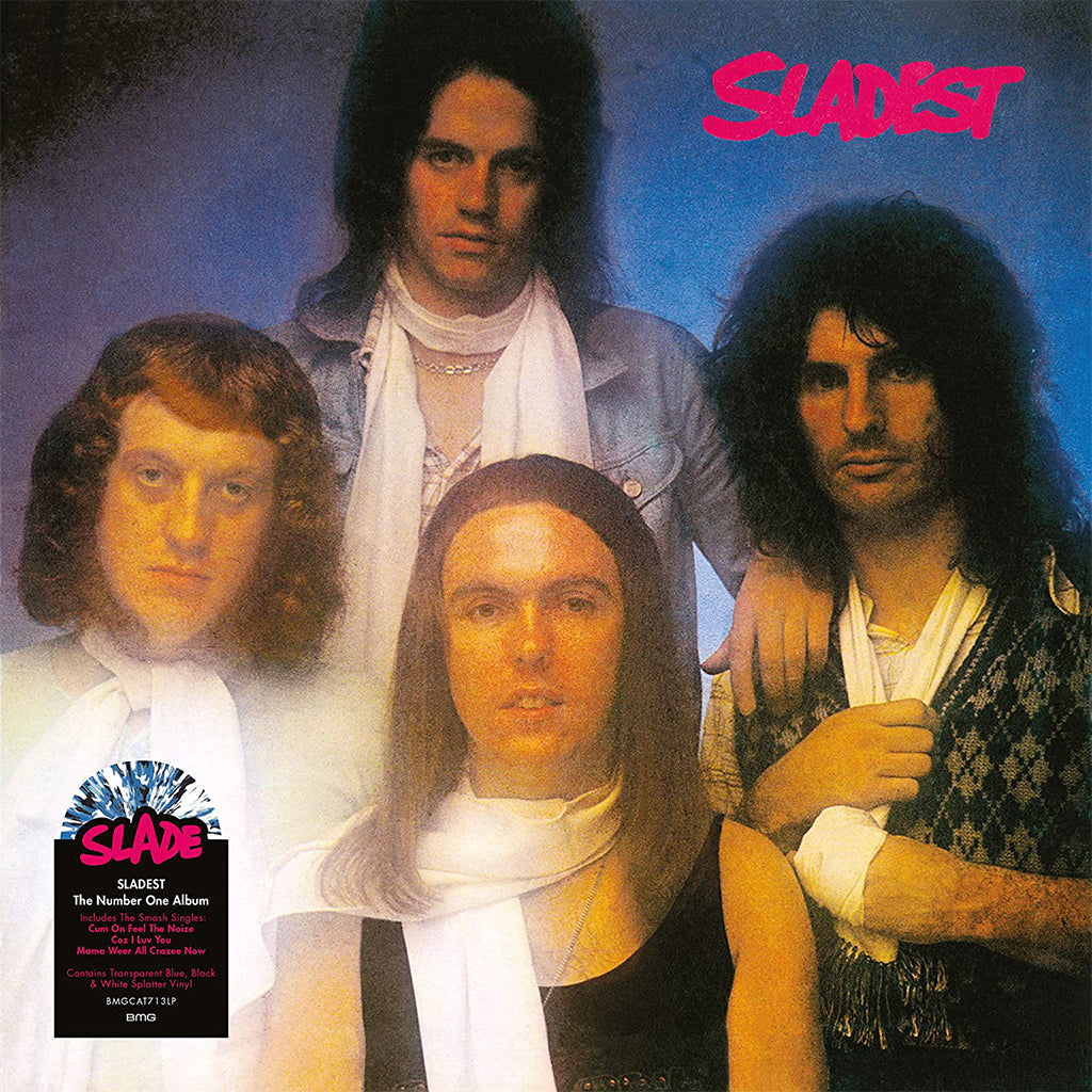 SLADE - Sladest (2022 Reissue) - LP - Blue, Black & White Splatter Vinyl