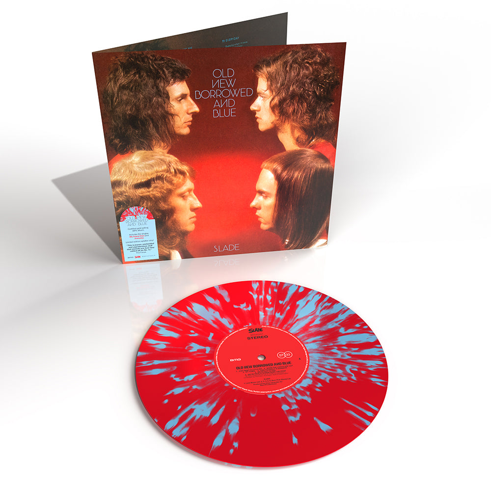 SLADE - Old New Borrowed And Blue - LP - Red w/ Blue Splatter Vinyl