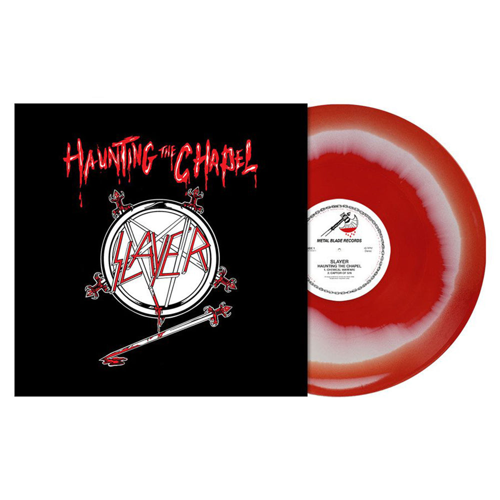 SLAYER - Haunting The Chapel EP (2021 Reissue) - EP - Red / White Melt Vinyl