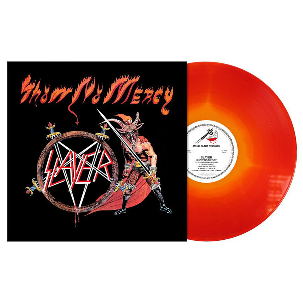 SLAYER - Show No Mercy (2021 Reissue w/ Poster) - LP - Red / Orange Melt Vinyl