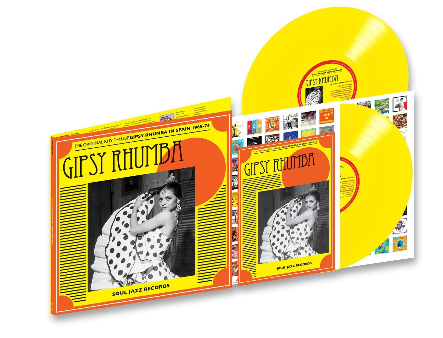 VARIOUS - Soul Jazz Records Presents: Gipsy Rhumba: The Original Rhythm of Gipsy Rhumba in Spain 1965 - 1974 - 2LP - Yellow Vinyl [RSD23]