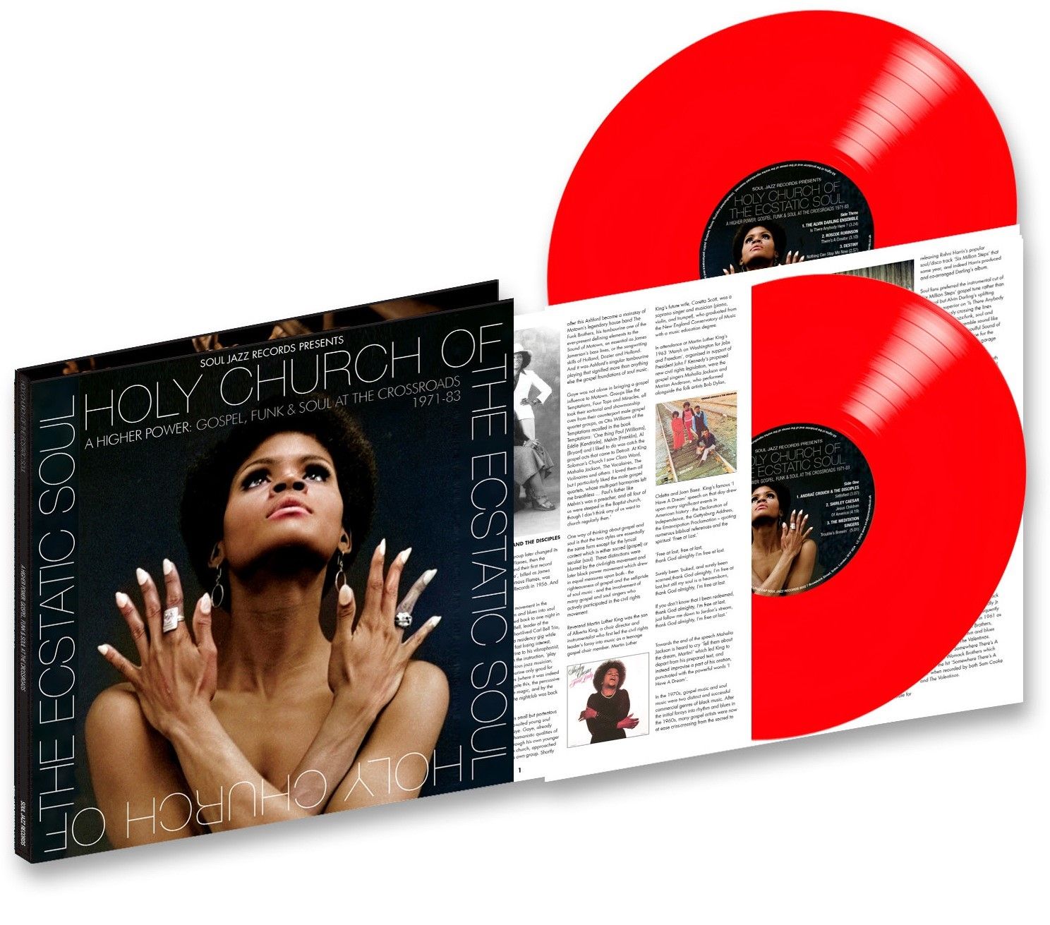 VARIOUS - Soul Jazz Records Presents: Holy Church of the Ecstatic Soul: A Higher Power: Gospel, Soul and Funk at the Crossroads 1971-83 - 2LP - Red Vinyl [RSD23]