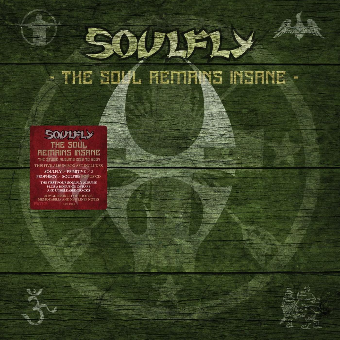 SOULFLY - The Soul Remains Insane: The Studio Albums 1998 to 2004 - 5CD Boxset