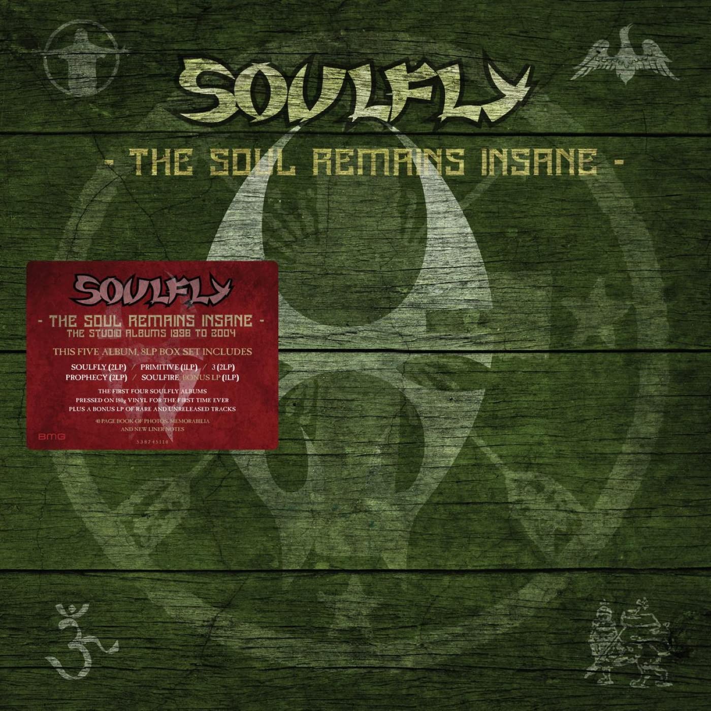SOULFLY - The Soul Remains Insane: The Studio Albums 1998 to 2004 - 8LP - Vinyl Boxset